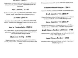 Dave's Tacos Llc menu