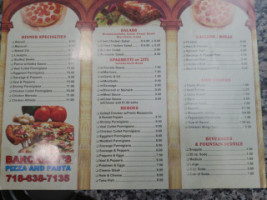 King's Pizza Pasta menu