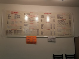 Mama Wings menu