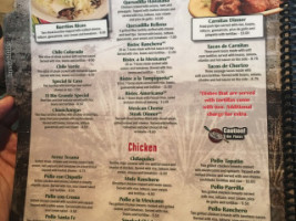 El Rio Grande menu