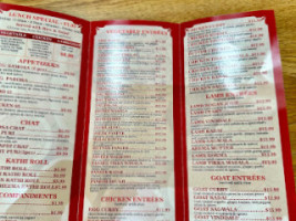 Indian Bistro menu