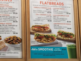 Tropical Smoothie Cafe menu