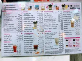 Vivi Bubble Tea menu