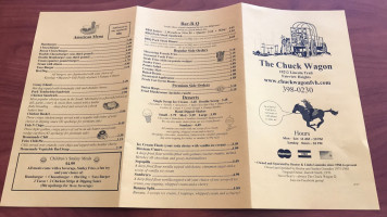 The Chuck Wagon menu