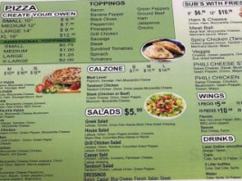 A Z Pizza, Wings Fish menu