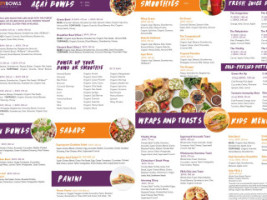 Vitality Bowls Castro Valley menu