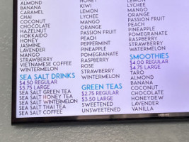 Chewy Boba menu