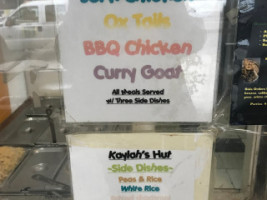 Kaylah’s Hut Plus menu