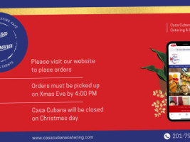 Casa Cubana menu