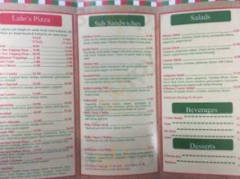 Lalo's Pizza Take Out menu