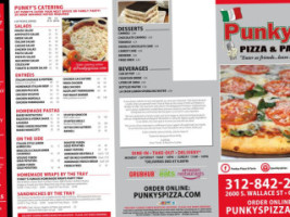 Punky's Pizza Pasta menu