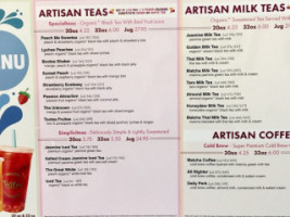 Tastea Irvine menu