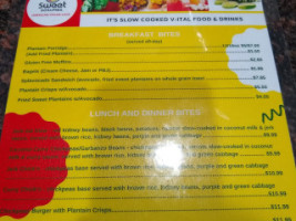 Sweet Sosumba Jamaican Vegan Cafe menu