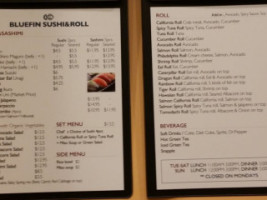 Bluefin Sushi And Roll menu