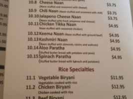 Chatpata Indian menu