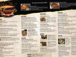 El Fogoncito Mexican Cuisine menu