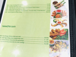 Pho Saigon 75 menu