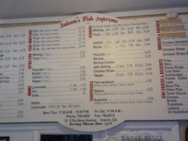 Saleems Fish Supreme Llc menu