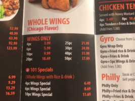 Wings 101 food