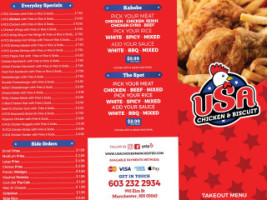 Usa Chicken And Biscuit menu