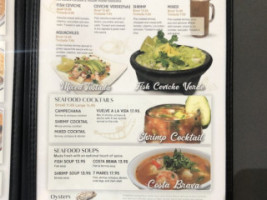 Puerto Nuevo menu