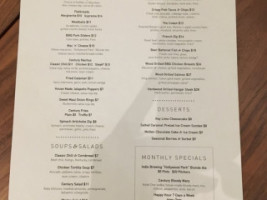 Century And Grill menu