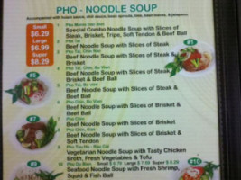 Pho Mania menu