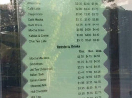 Eagan's Westside Drive-in menu