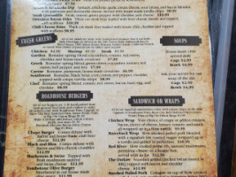 Chapz Roadhouse menu