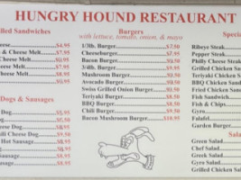 Hungry Hound menu