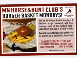 Minnesota Horse And Hunt Club menu