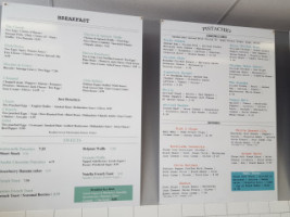 Pistachio Cafe Bakery menu