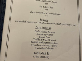 Aspen House menu