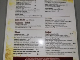 La Vieja Castilla menu