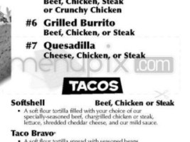 Taco John's menu