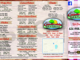 Mac's Countryside Deli Catering menu