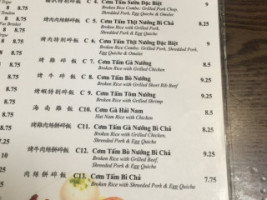 Pho Ha Saigon menu