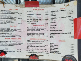 Jones -b-q menu