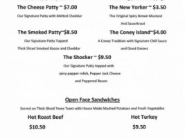 Shockeys Family Pub menu