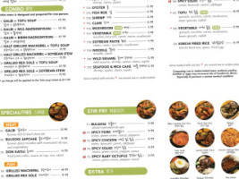 Tofu Kitchen Johns Creek menu