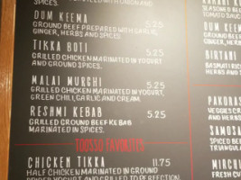 Toosso menu