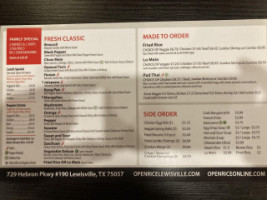 Openrice Asian Bistro Lewisville menu