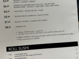 Matsuri menu