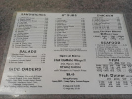 Chick'n Trout menu