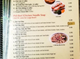 Ba Lẹ menu