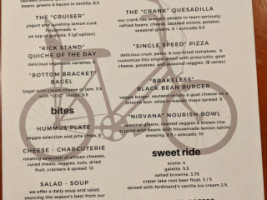 3forks Bike Shop menu