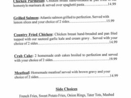 Lakeside Grill menu