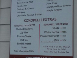 Kokopelli Coffee menu