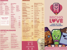 Micho Love menu