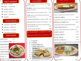 Poblano Peppers Taqueria menu